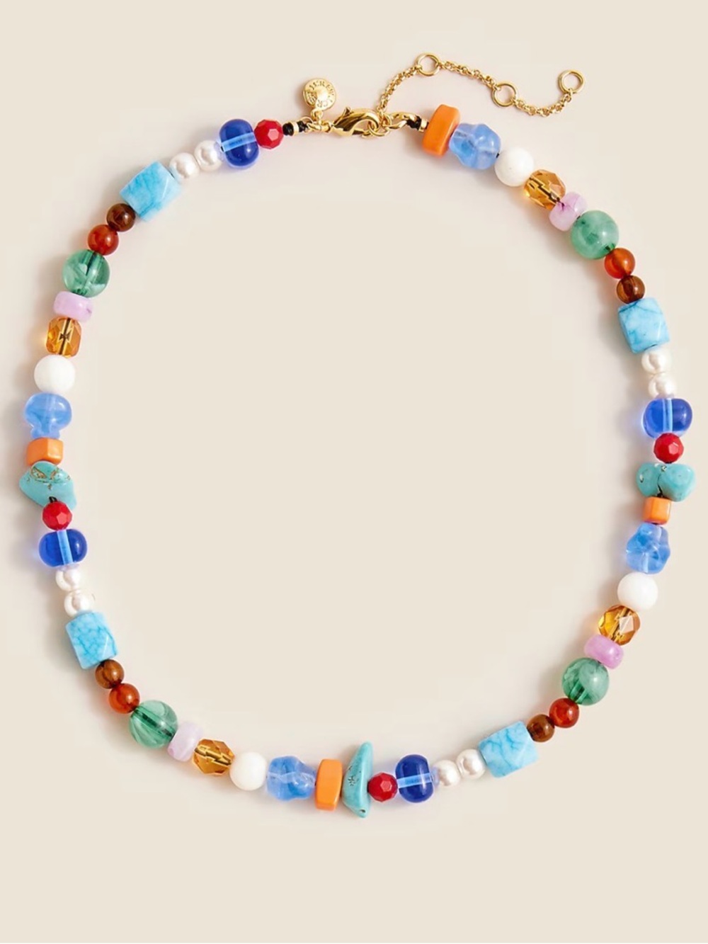 J Crew Mixed Bead Necklace NWT